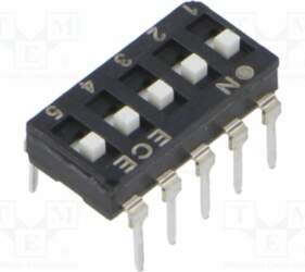 ECE Switch: DIP-SWITCH; Poles number: 5