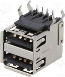 EDAC Connector: USB A; socket; THT