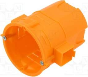 Enclosure: junction box; Ø: 62mm; plaster