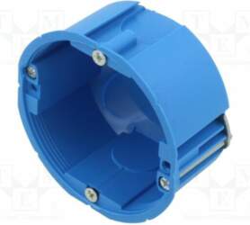 Enclosure: junction box; Ø: 68mm; plaster