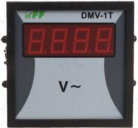 F&F Voltmeter; digital,mounting; 12÷600V; on