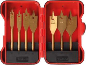 FLAT WOOD DRILL SET - TITANIUM