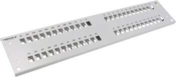 Front panel; 2U; Panel colour: grey