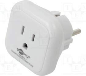 GOOBAY Adapter; Plug: with earthing; Colour: