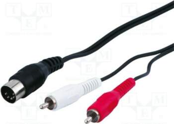 GOOBAY Cable; DIN 5pin plug,RCA