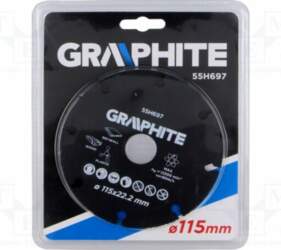 GRAPHITE Circular saw; Ø: 115mm; Disc