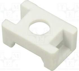 HELLERMANNTYTON Holder; screw; polyamide; UL94V-2; white