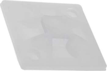 HELLERMANNTYTON Holder; screw,self-adhesive; polyamide; natural