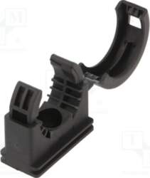 HELLERMANNTYTON Mounting holder; polyamide; HelaGuard; black