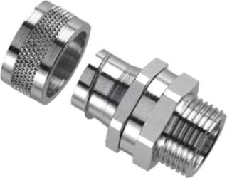 HELLERMANNTYTON Straight terminal connector; Thread: metric
