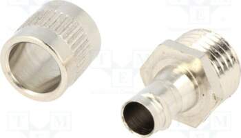 HELLERMANNTYTON Straight terminal connector; Thread: non-swivel