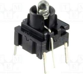 IDEC Microswitch TACT; SPST; THT; none