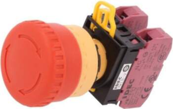 IDEC Switch: emergency stop; 22mm; Stabl