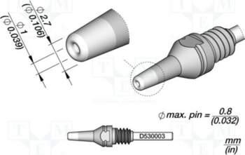 JBC TOOLS Tip: for desoldering irons