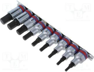 KING TONY Socket: hex key-bit-set; socket