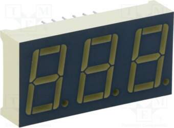 KINGBRIGHT ELECTRONIC Display: LED; 7-segment; 14