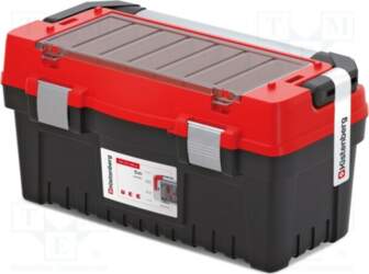 KISTENBERG Chest; tool case; black-red; polymer