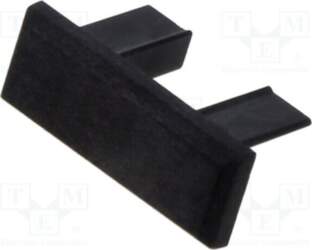 KLUŚ Cap for LED profiles; black