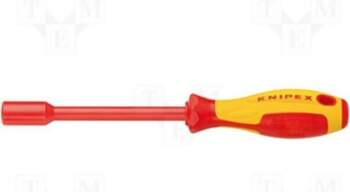 KNIPEX Screwdriver: insulated; 6-angles socket; HEX