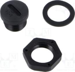 KRADEX Stopper; PG7; polyamide; black; ZCG