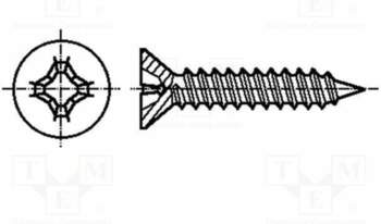 KRAFTBERG Screw; 4.2x32; Head: countersunk