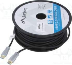 LANBERG Cable; HDMI plug,both sides