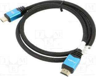 LANBERG Cable; HDMI plug,both sides