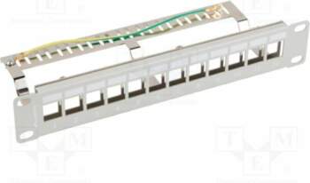 LANBERG Patch panel; Keystone; RACK; white