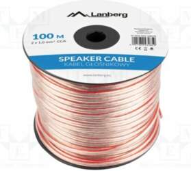 LANBERG Wire: loudspeaker cable; 2x1mm2; stranded