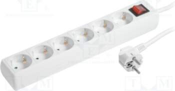 LOGILINK Plug socket strip: supply; Sockets: