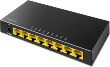 LOGILINK Switch Ethernet; DC socket,RJ45