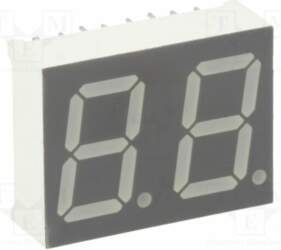 LUCKY LIGHT Display: LED; 7-segment; 14