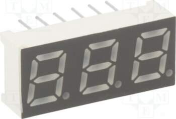 LUCKY LIGHT Display: LED; 7-segment; 7mm