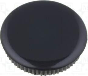 MENTOR Cap; black; Mounting: push-in; plastic