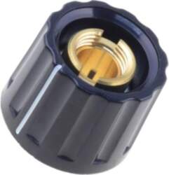 MENTOR Knob; with pointer; plastic; Øshaft: