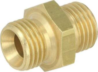 METABO Double nipple; brass; Ext.thread: