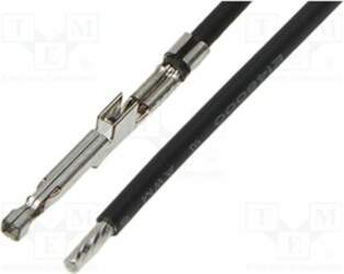 MOLEX Cable with crimped terminals; black