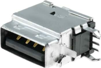 MOLEX Connector: USB A; socket; on