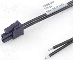 MOLEX Connector: wire-wire; PIN: 2; Inom: