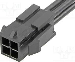 MOLEX PIN: 4; black; tinned; 3mm