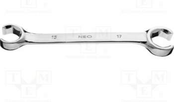 NEO TOOLS Wrench: ring half-open; double-sided