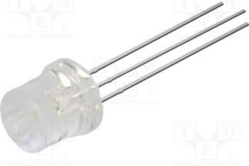 OPTOSUPPLY LED; red,blue; 8mm; 140°