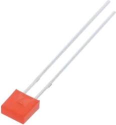 OPTOSUPPLY LED; red; rectangular; 2x5x5mm; 100÷150mcd