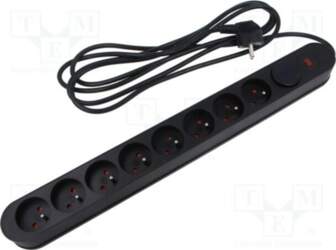 PLASTROL Plug socket strip: protective; Sockets: