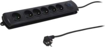 QOLTEC Plug socket strip: protective; Sockets: