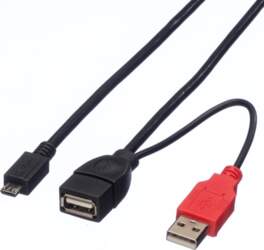 Roline USB2.0 Y Cable, 2x