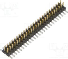 SAMTEC Connector: pin strips; socket; male