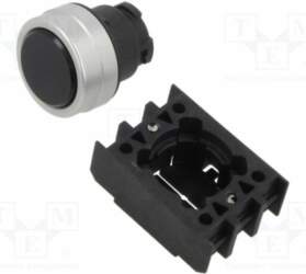 SCHMERSAL Switch: push-button; 22mm; black; IP65