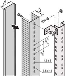Schroff Cable Channel, 2000H 30W 60D
