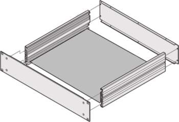 Schroff MultipacPRO Mounting Plate, Depth 330